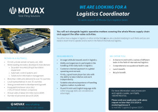 MOVAX is looking for a Logistics Coordinator