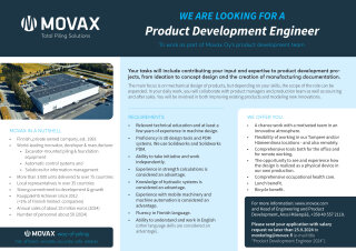 MOVAX is looking for a Product Development Engineer